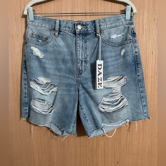 DAZE 1999 Slouch 90’s Denim Shorts, Size 26 (v) - Picture 2 of 12